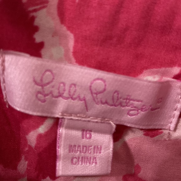 Lilly Pulitzer Hotty Pink First Impression sundress, size 4 (teen 16). EUC - Picture 7 of 9